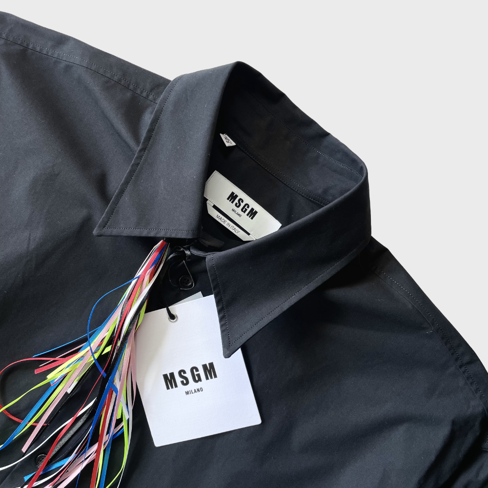 MSGM MSGM “MACRO LOGO” Embroidery  LS Shirts 画像5