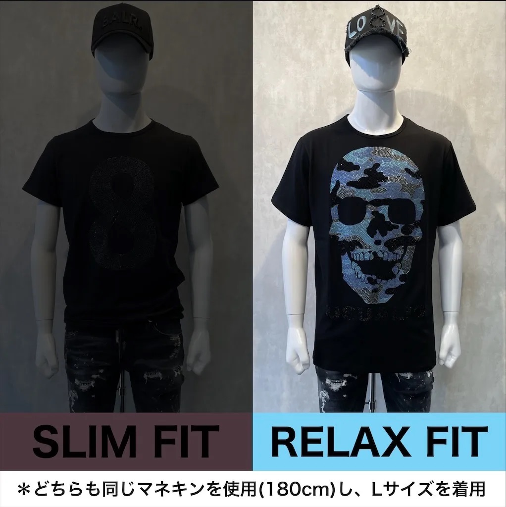 USUALIS Multi23SS Rhinestone Tee [RELAX FIT]画像11