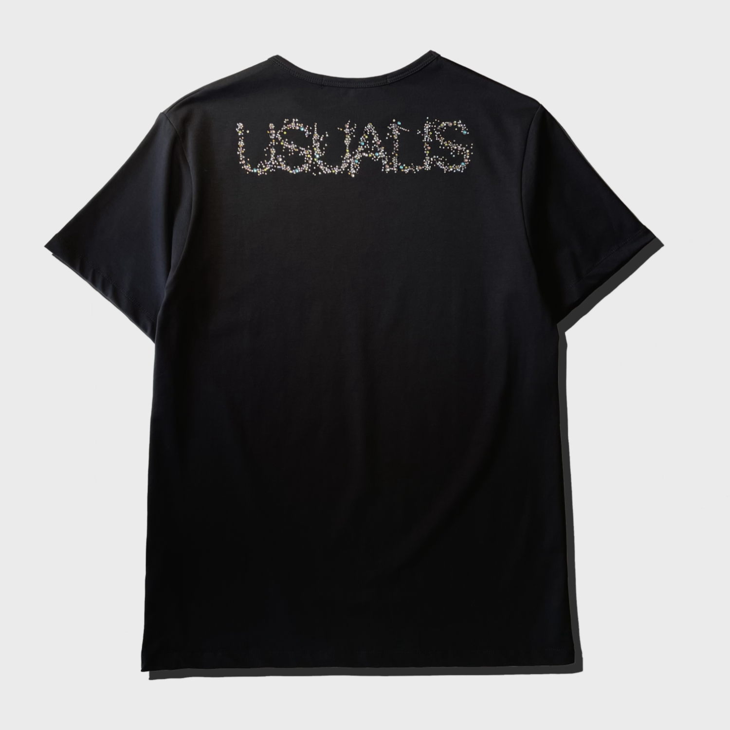 USUALIS Back Stardust Rhinestone Tee [RELAX FIT]画像6