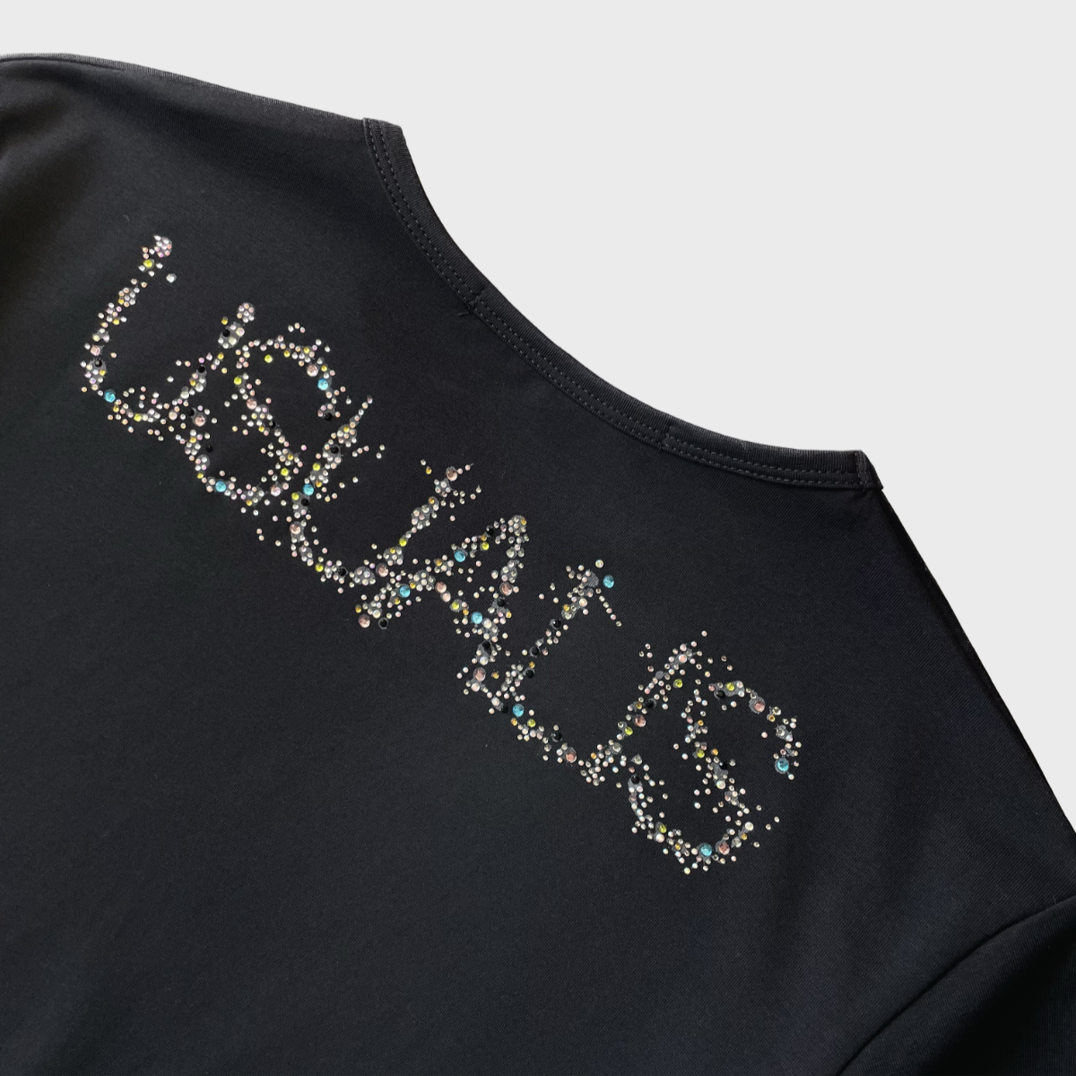 USUALIS Back Stardust Rhinestone Tee [RELAX FIT]画像7