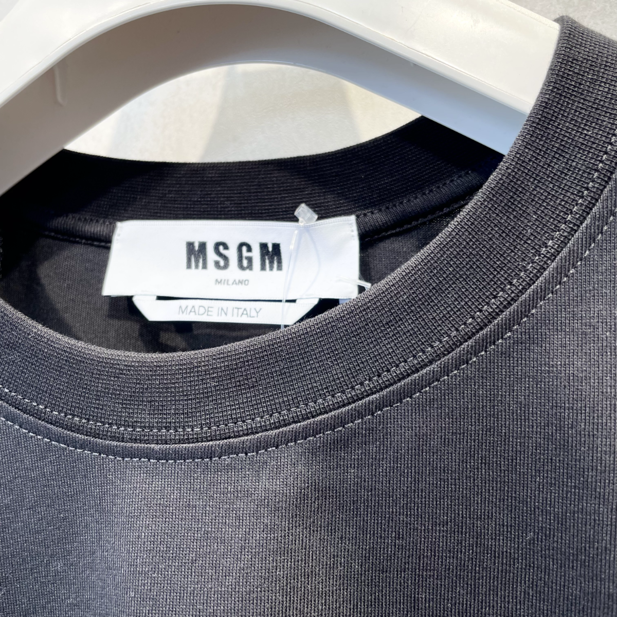 MSGM MSGM New Brushstroke W Logo T-Shirt 画像4