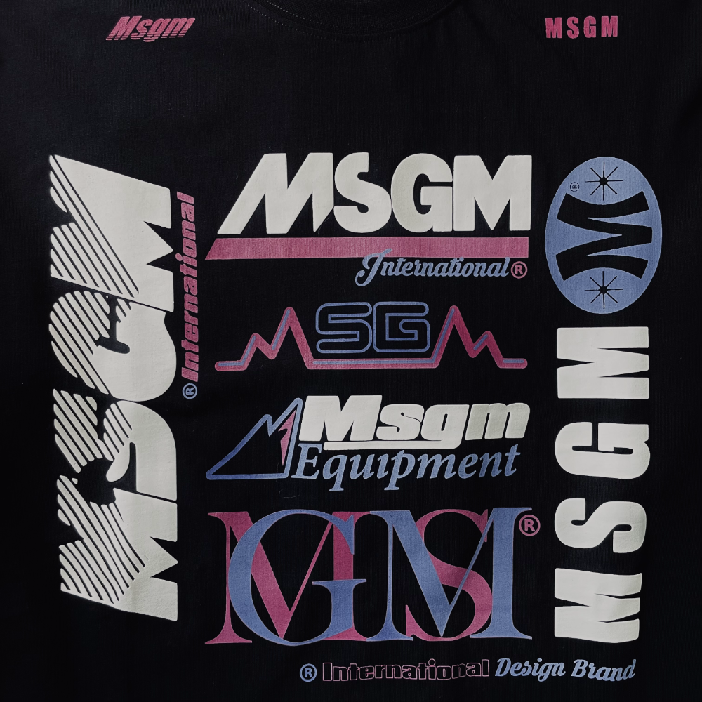 MSGM MultiLOGO Print L/S T-Shirt 画像3