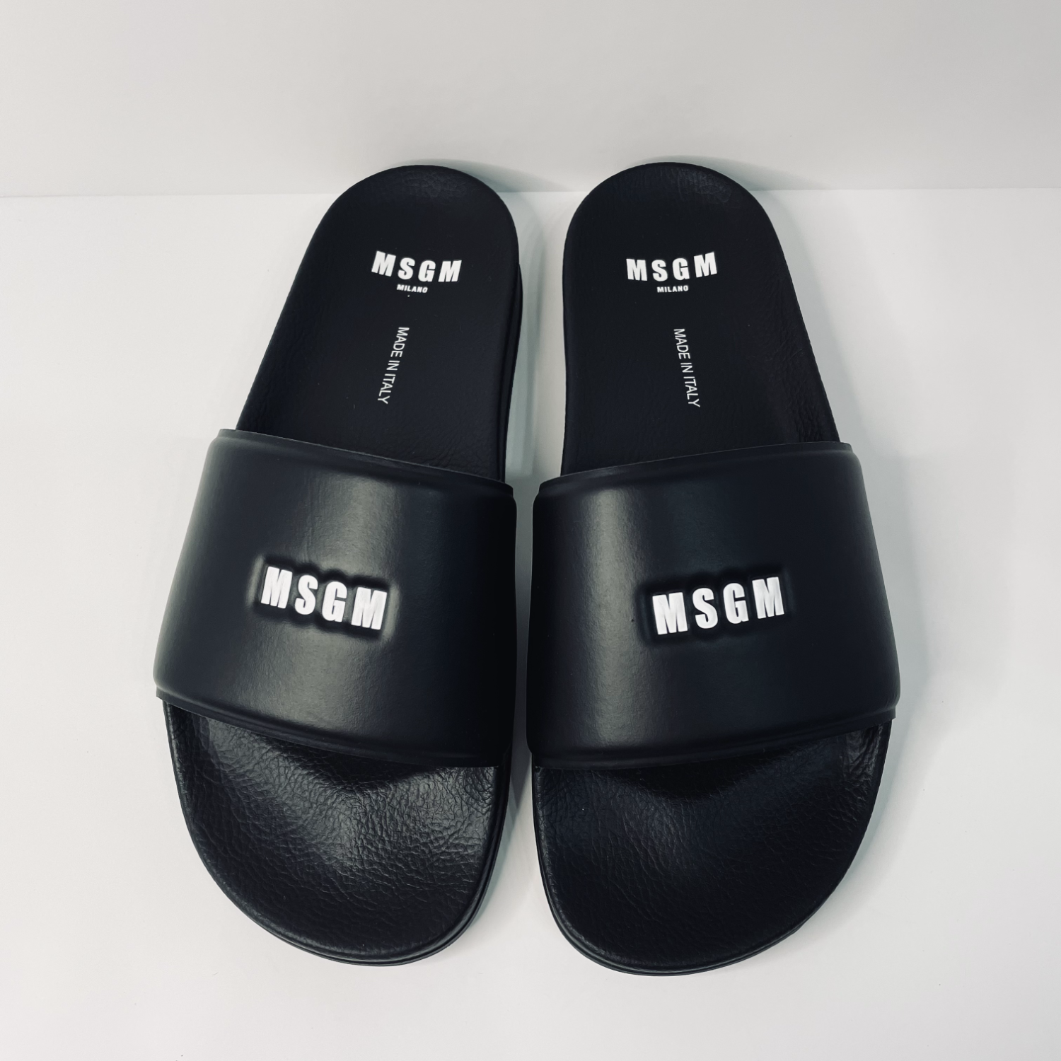 MSGM Rubber Flip Flops with Micro Logo画像1