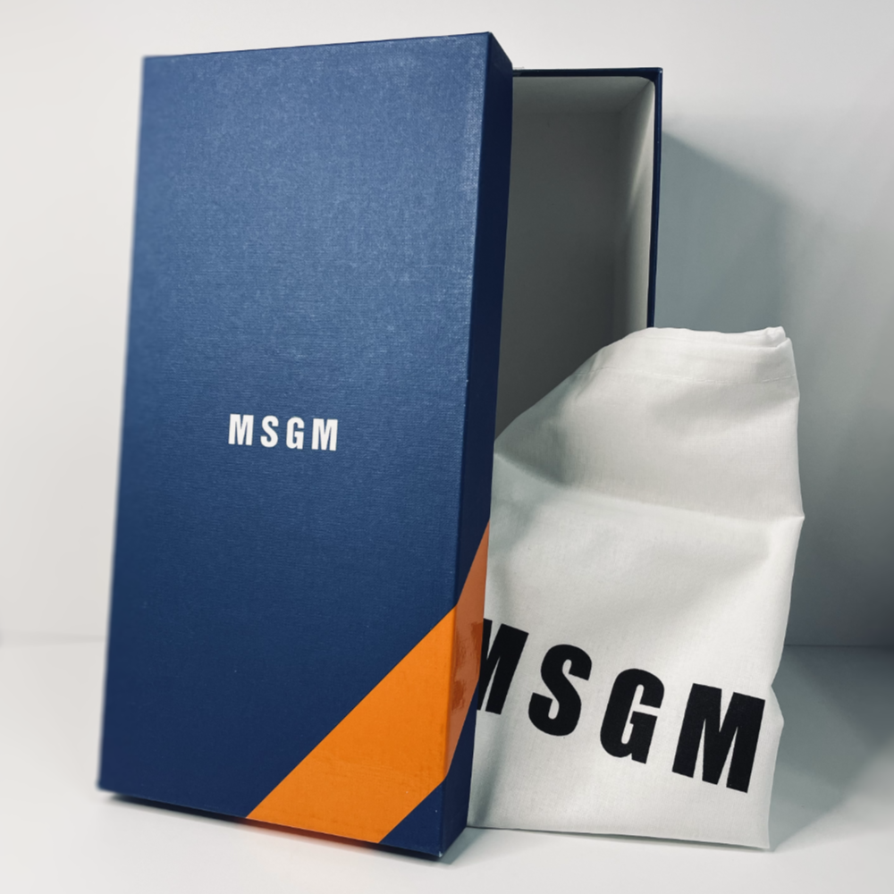 MSGM Rubber Flip Flops with Micro Logo画像7
