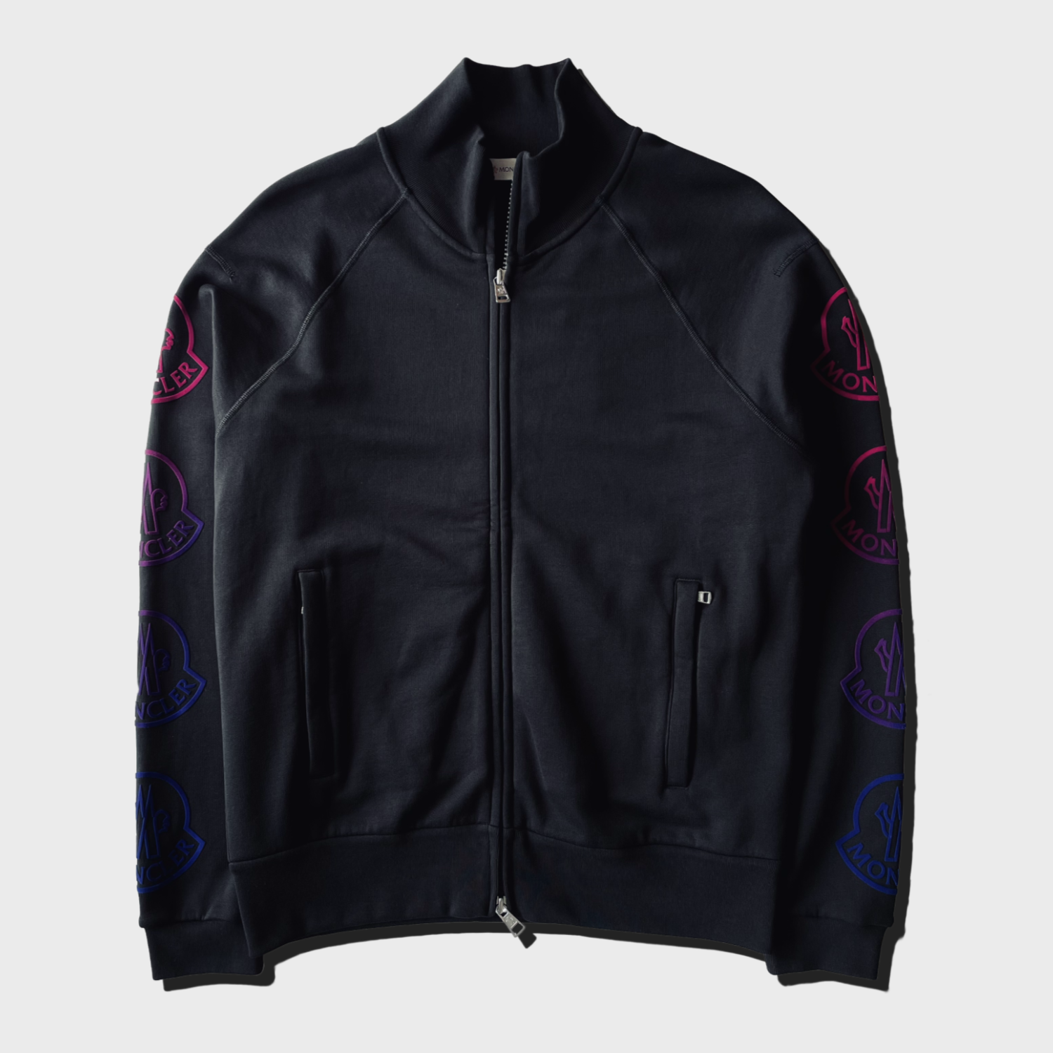MONCLER SWEAT TRACK JACKET(with NEON SLEEVE)画像1
