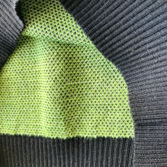 Crew Neck Knit (Houndstooth Green) [SLIM FIT]画像9