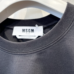 MSGM New Brushstroke W Logo T-Shirt 画像4
