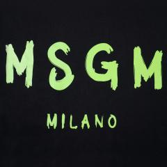 MSGM BRUSH LOGO T-Shirt [GREEN] 画像3