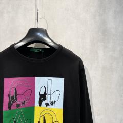 Rhinestone L/S TEE (Andy Ciao!-BLK) [WIDE FIT]画像3